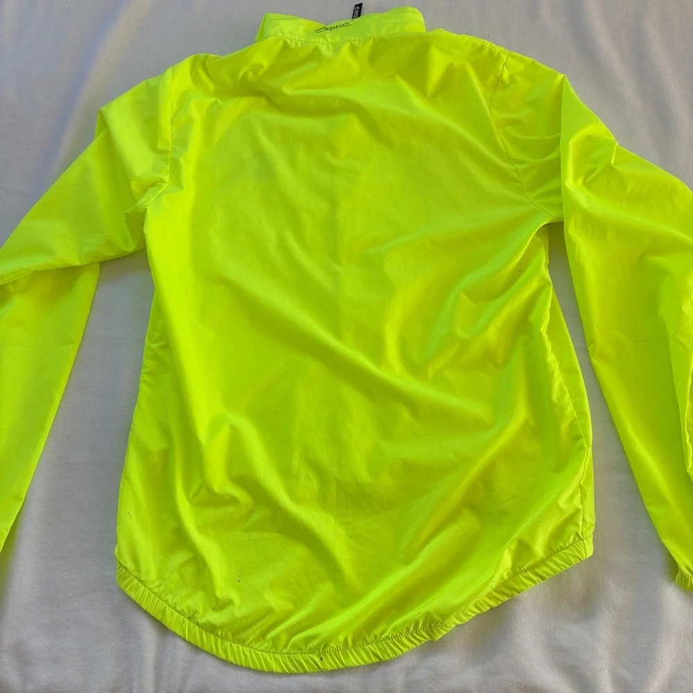 Pearl Izumi Zephrr‎ Cycling Jacket Neon Yellow High Vis Windbreaker Mens Small